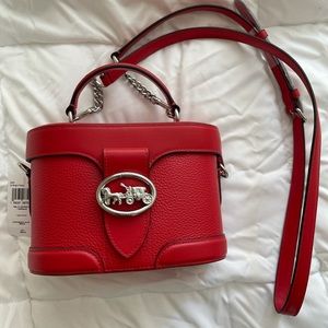 Coach Georgie Gem red crossbody